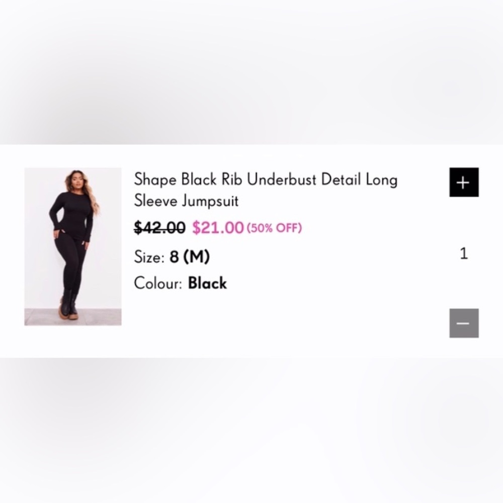 Black full bodysuit pretty little thing size 12 long sleeves